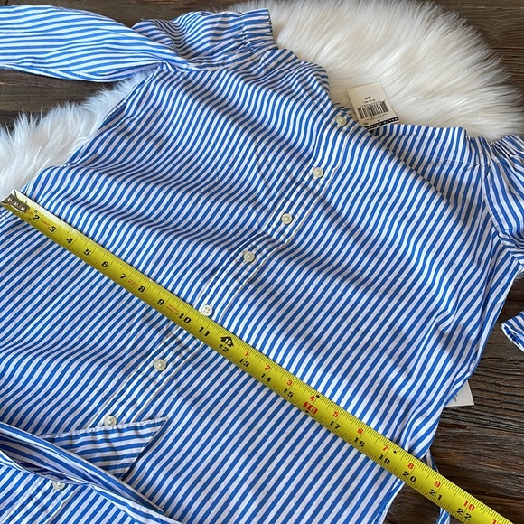 Ralph Lauren Polo striped off shoulder shirt dress NWT - Picture 9 of 11